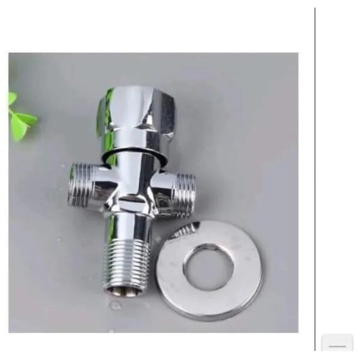 Brass 1/2 Inch T-Type 3-Way Water Splitter Connector Valve