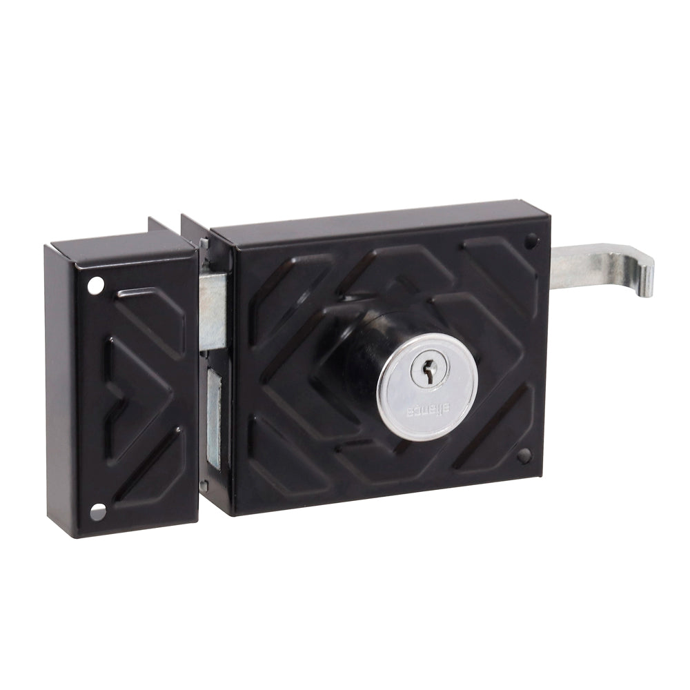Aliança F1500 Gate Lock Matte Black 100mm