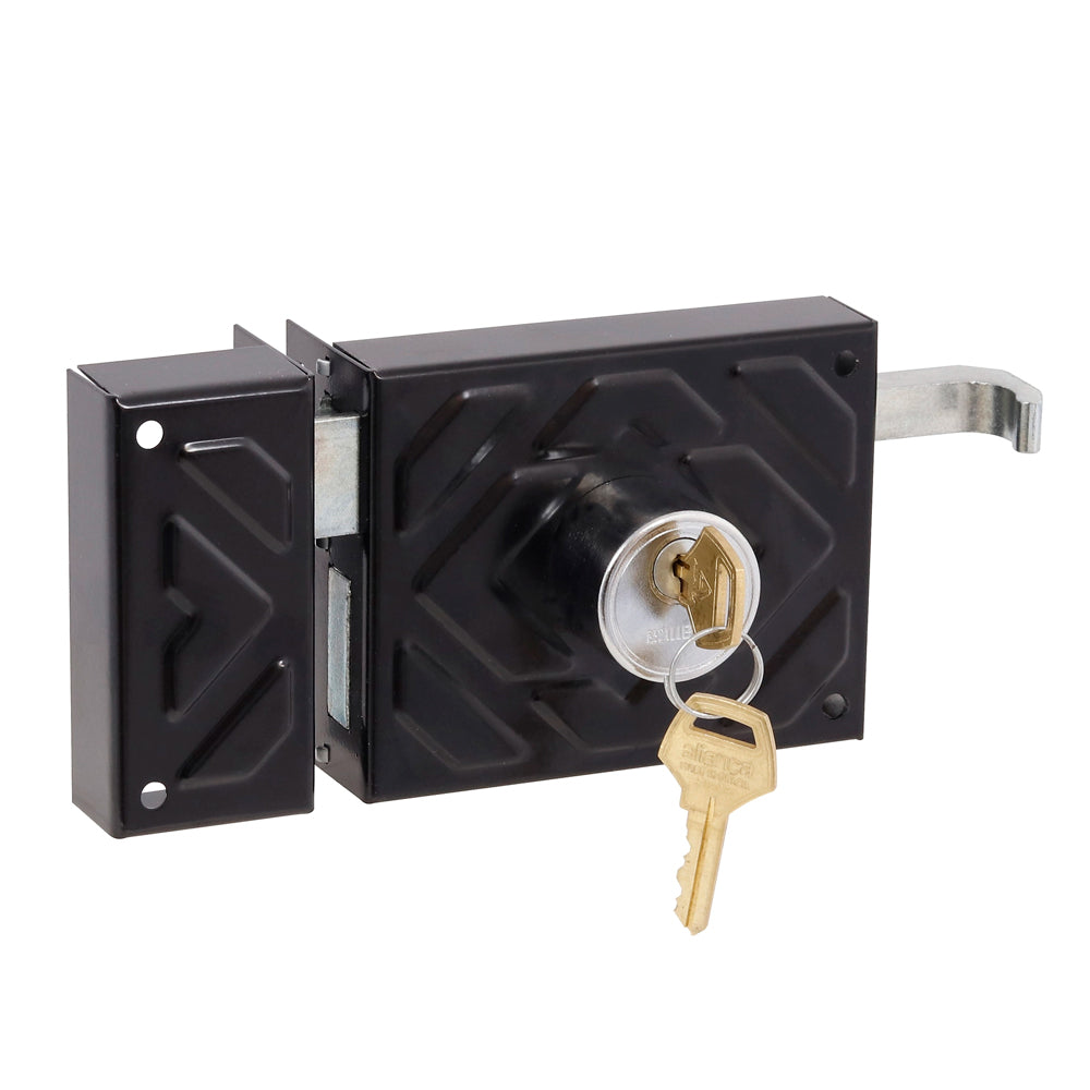 Aliança F1500 Gate Lock Matte Black 100mm