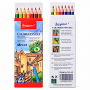 Lápis de Cor Giorgione: Caixa com 48 Cores, Mina Resistente de 3 mm - (AYC153-157)