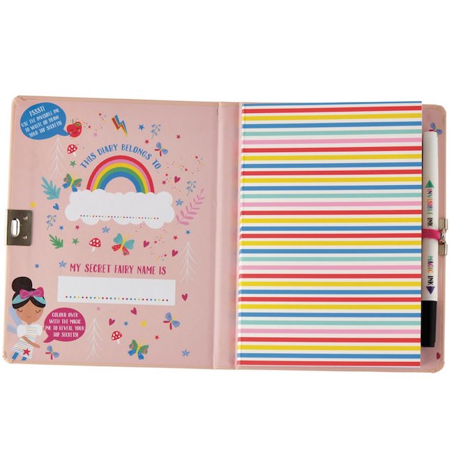 Floss and Rock Rainbow Fairy Top Secret Lockable Diary