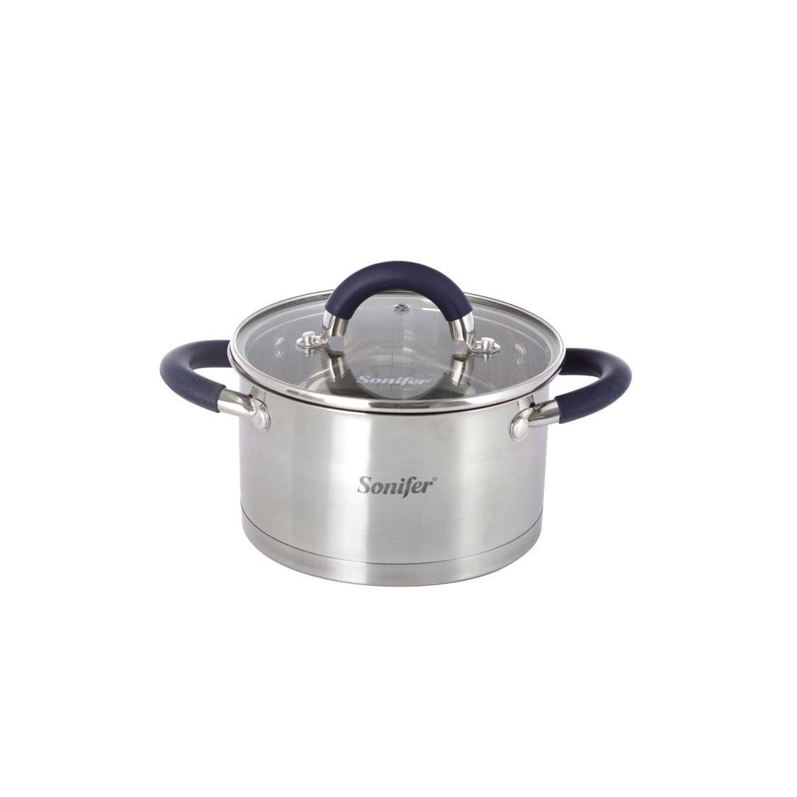 Sonifer Premium 7-Inch Stainless Steel Pot, 2.85-Quart, Induction Ready