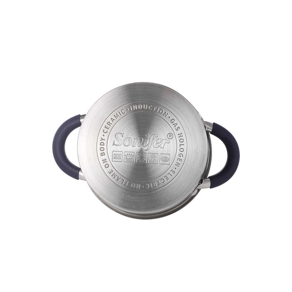 Sonifer Premium 7-Inch Stainless Steel Pot, 2.85-Quart, Induction Ready