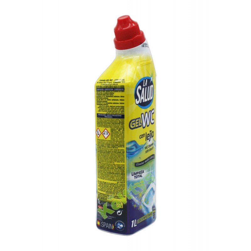 La Salud WC Disinfectant Cleaning Gel with Bleach Pine Eucalyptus 12 Units