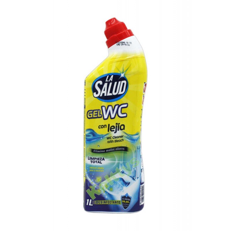 La Salud WC Disinfectant Cleaning Gel with Bleach Pine Eucalyptus 12 Units