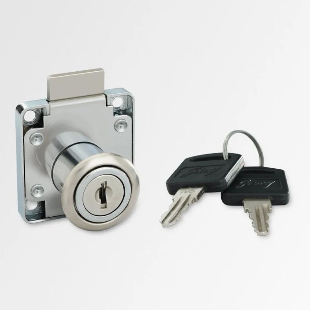 Godrej Multipurpose Cabinet Drawer Lock Mild Steel Silver
