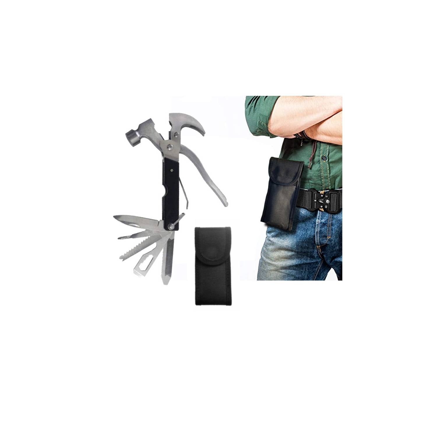 Tac Tool 18-in-1 Multi-tool Hammer and Pliers Set