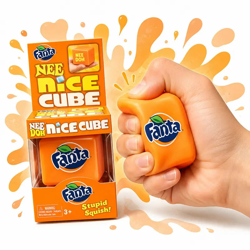 NeeDoh Fanta Nice Cube Antistress Squishy Toy - (SQUI0002)