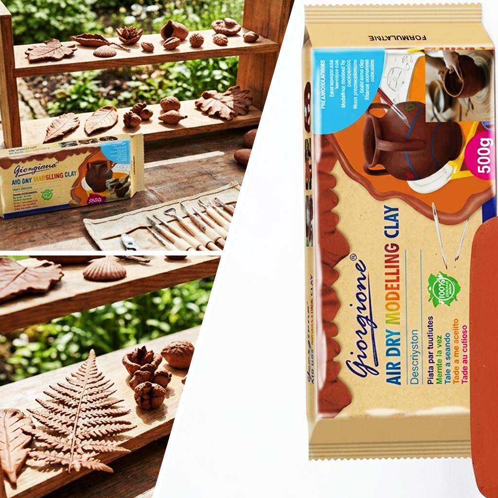 Argila de Modelação Secagem ao Ar Giorgione 500g Vermelha