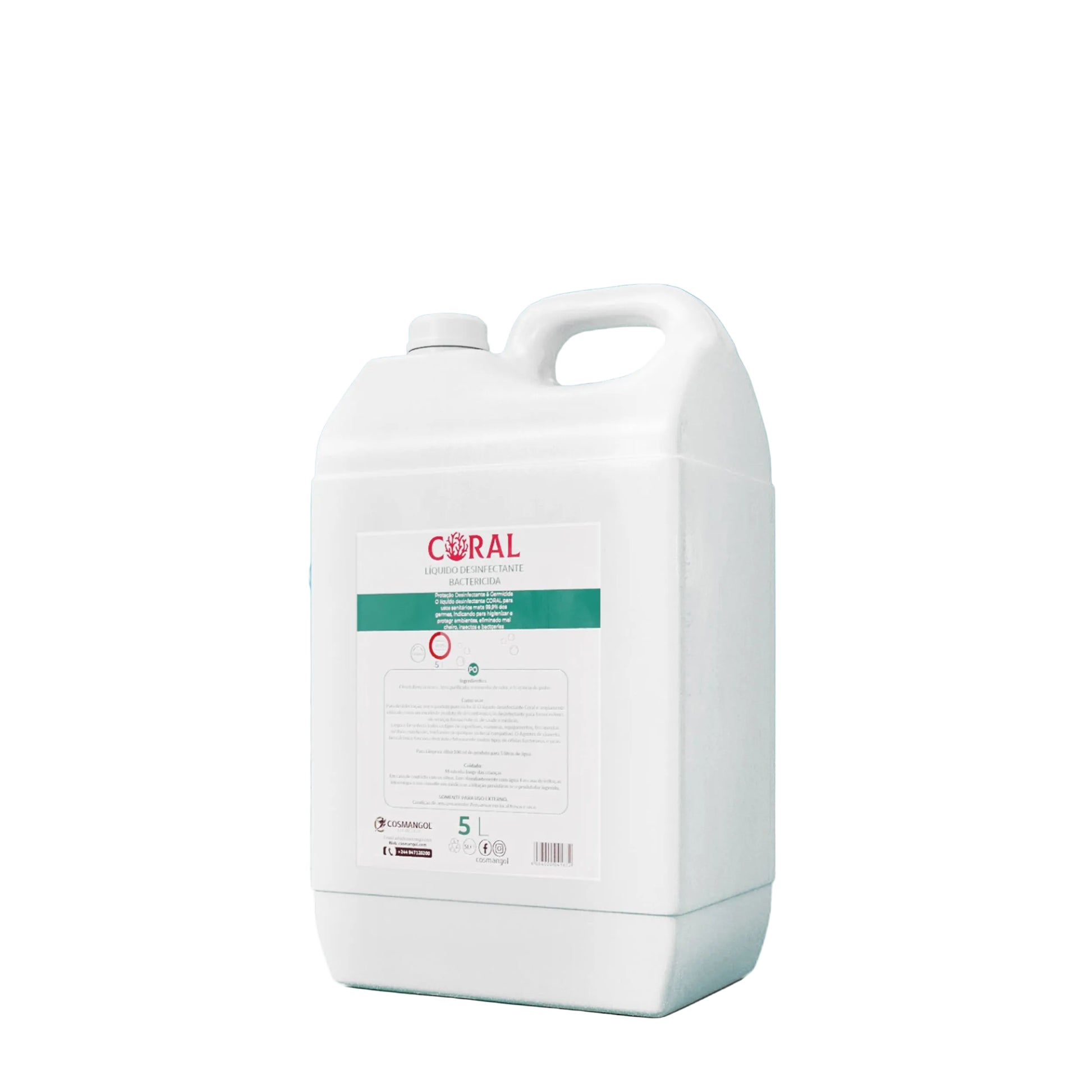 Coral Líquido Bactericida 5L Professional Disinfectant Sanitizing Liquid