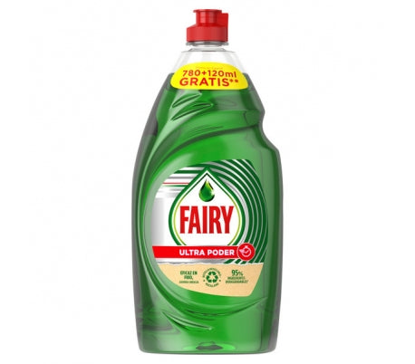 Fairy Ultra Poder Concentrated Dishwashing Liquid 900ml Effective Formula
