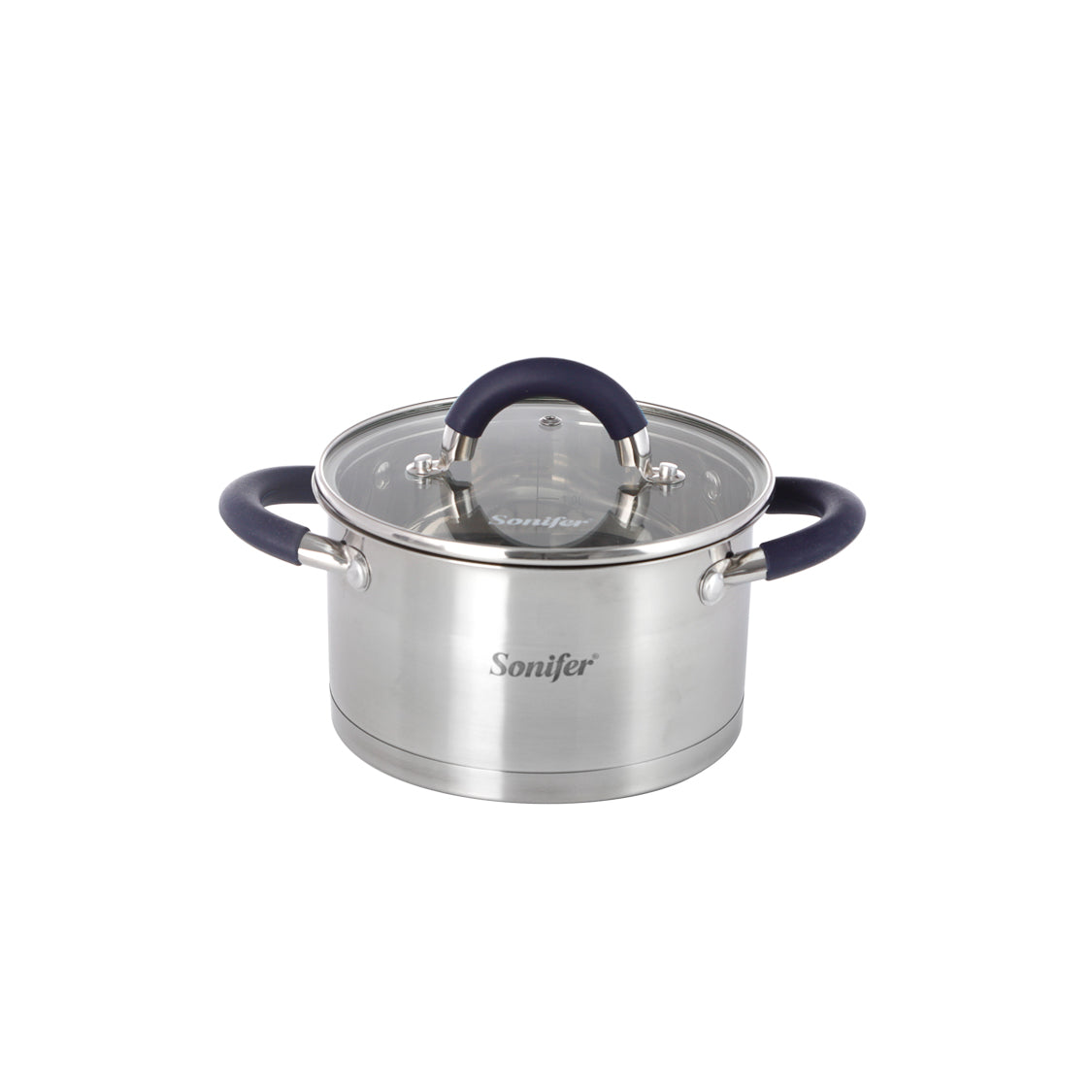 Sonifer SF-1136-16 Blue Stainless Steel Cooking Pot, 1.9 Liter Capacity