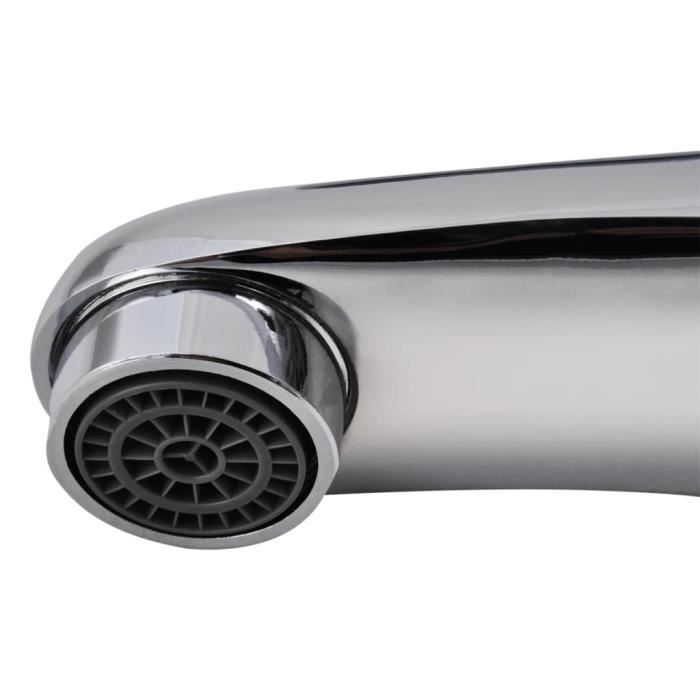 LULO Bathroom Sink Faucet Chrome Zinc Alloy Single Hole