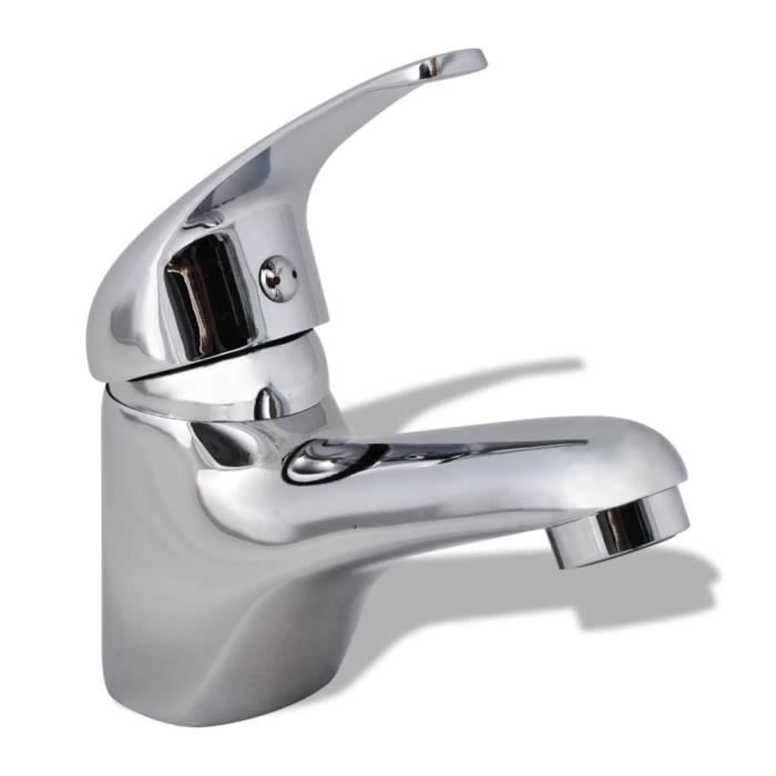 LULO Bathroom Sink Faucet Chrome Zinc Alloy Single Hole