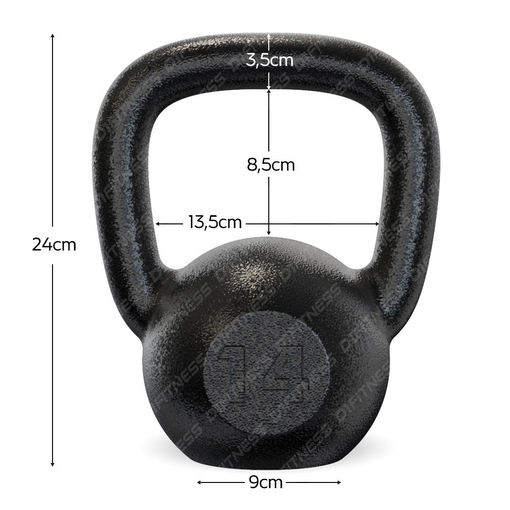 EchoCross IronCast Iron Kettlebell 4kg to 32kg Weight