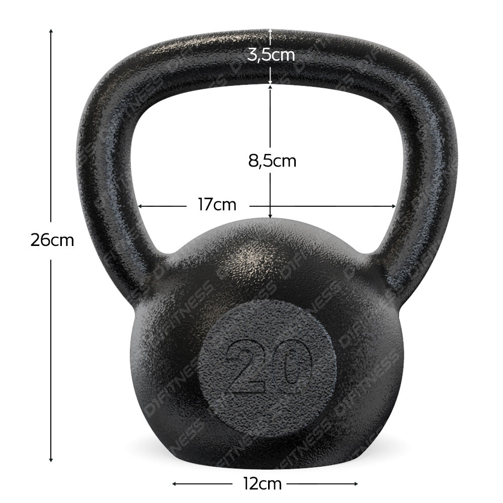 EchoCross IronCast Iron Kettlebell 4kg to 32kg Weight