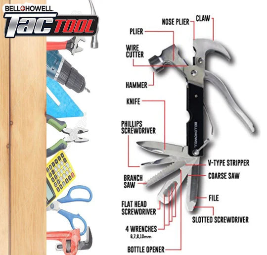 Tac Tool 18-in-1 Multi-tool Hammer and Pliers Set