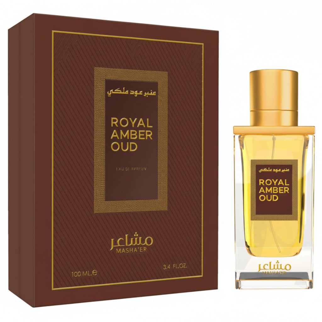 Mashaer Royal Amber Oud Cologne for Men