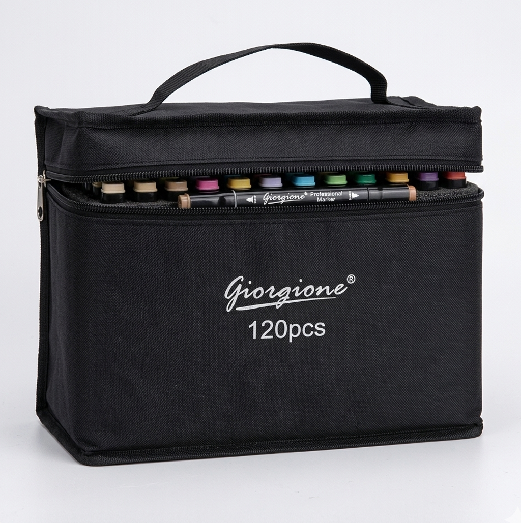 Giorgione Estojo de Transporte Profissional para Marcadores – 120 peças