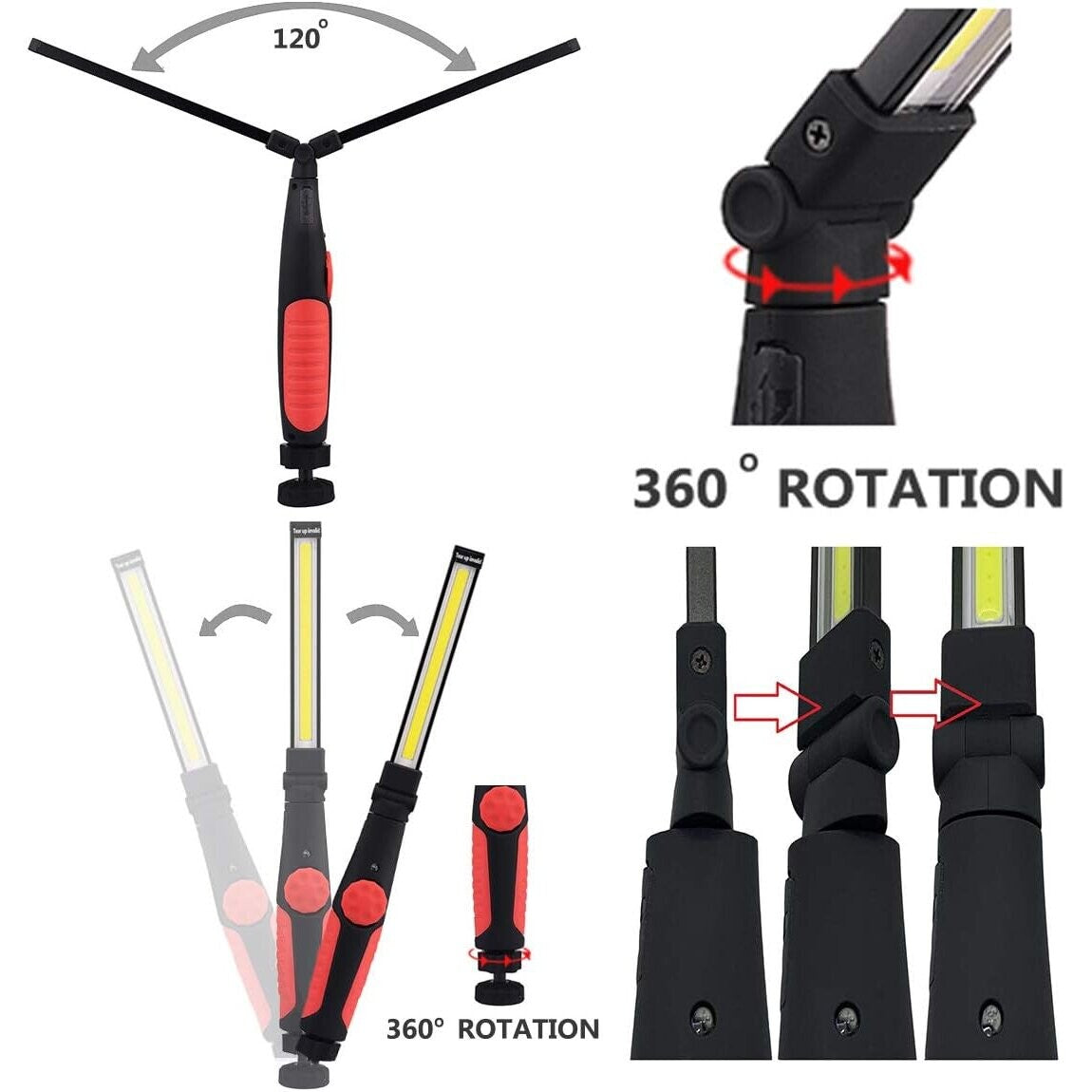 LimbO Rechargeable LED Work Light with Magnetic Base 8W