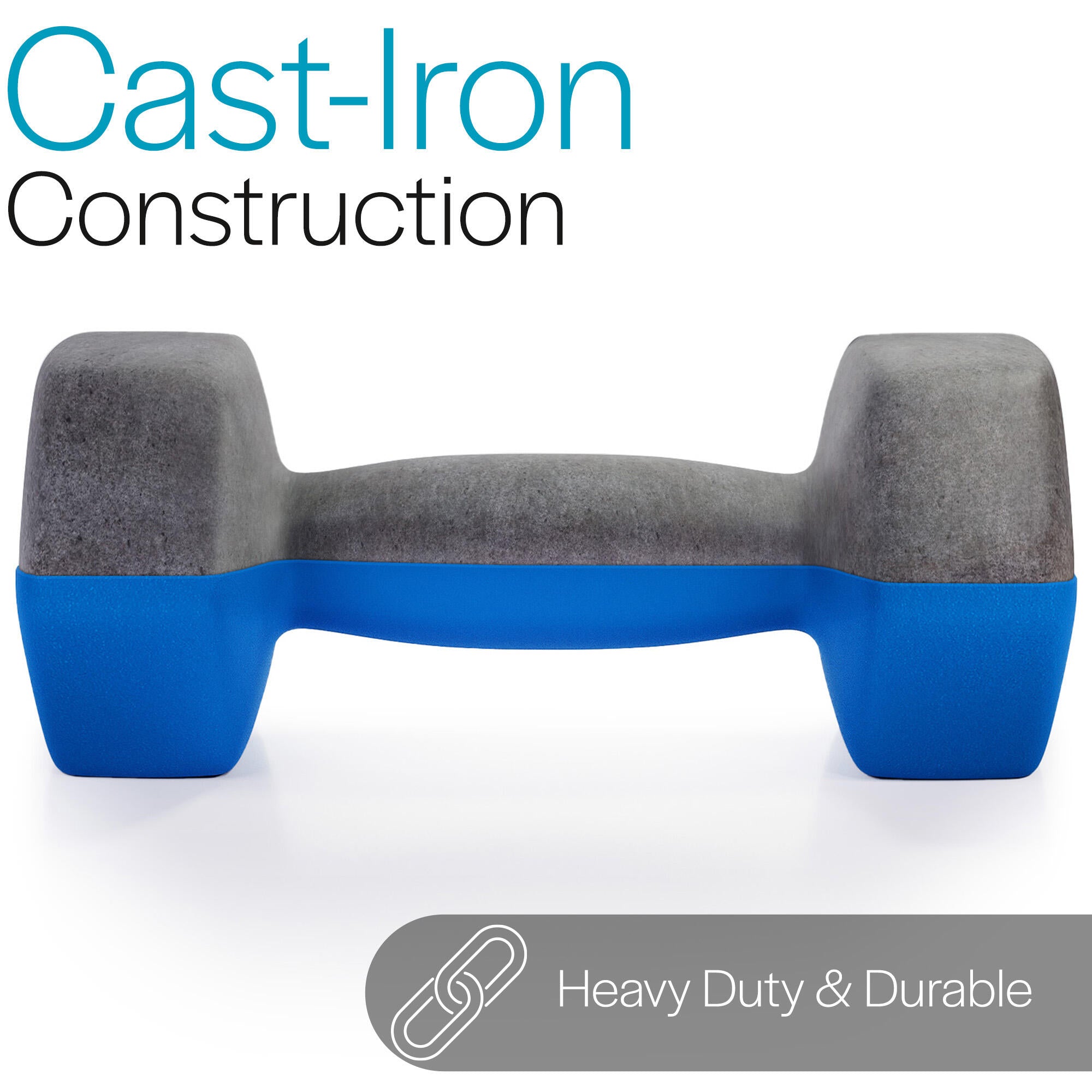 Core Balance Neoprene Hex Dumbbell Set of 2 Cast Iron