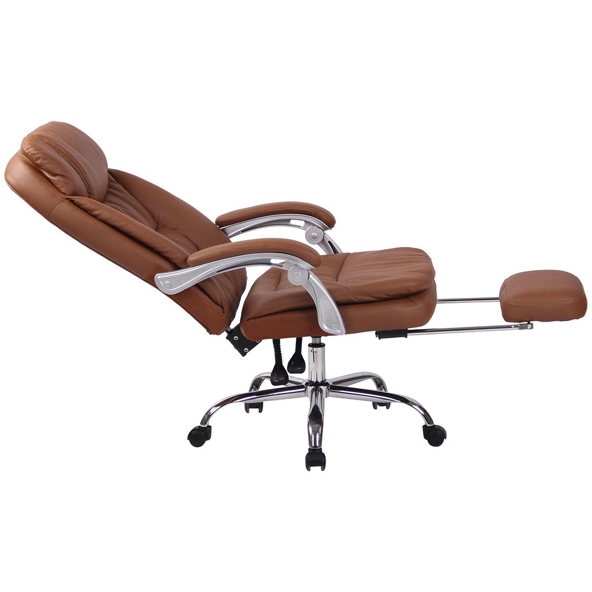 ofisillas Austin Faux Leather Reclining Office Chair with Footrest