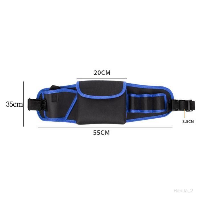 Utility Drill Holster Belt with Tool Pouch Oxford Fabric
