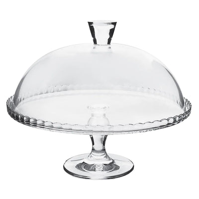 Suporte para Bolo Pasabahçe Patisserie em Vidro com Pedestal e Tampa 32cm