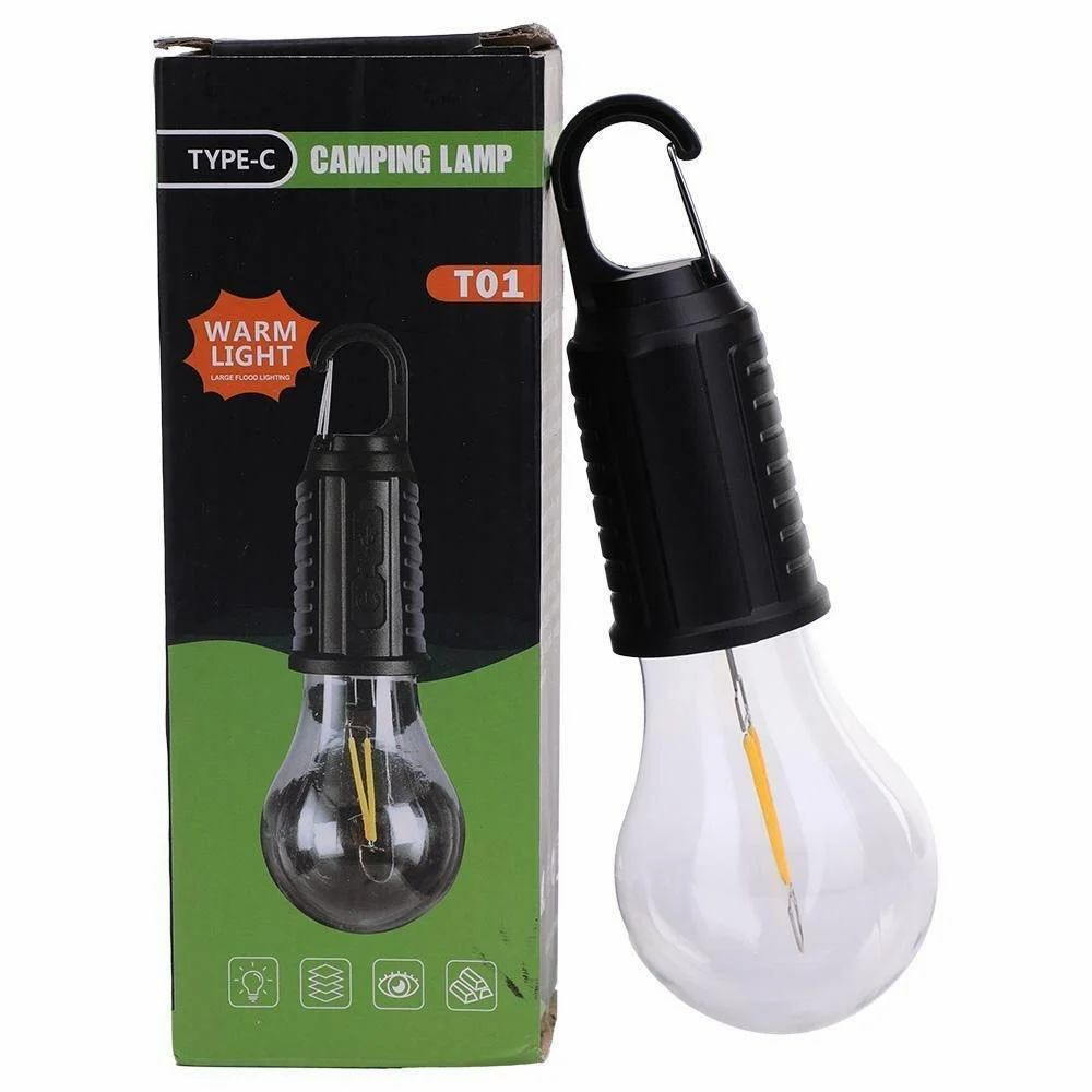 BrightArk Rechargeable Camping Light Portable Lantern with Clip Hook