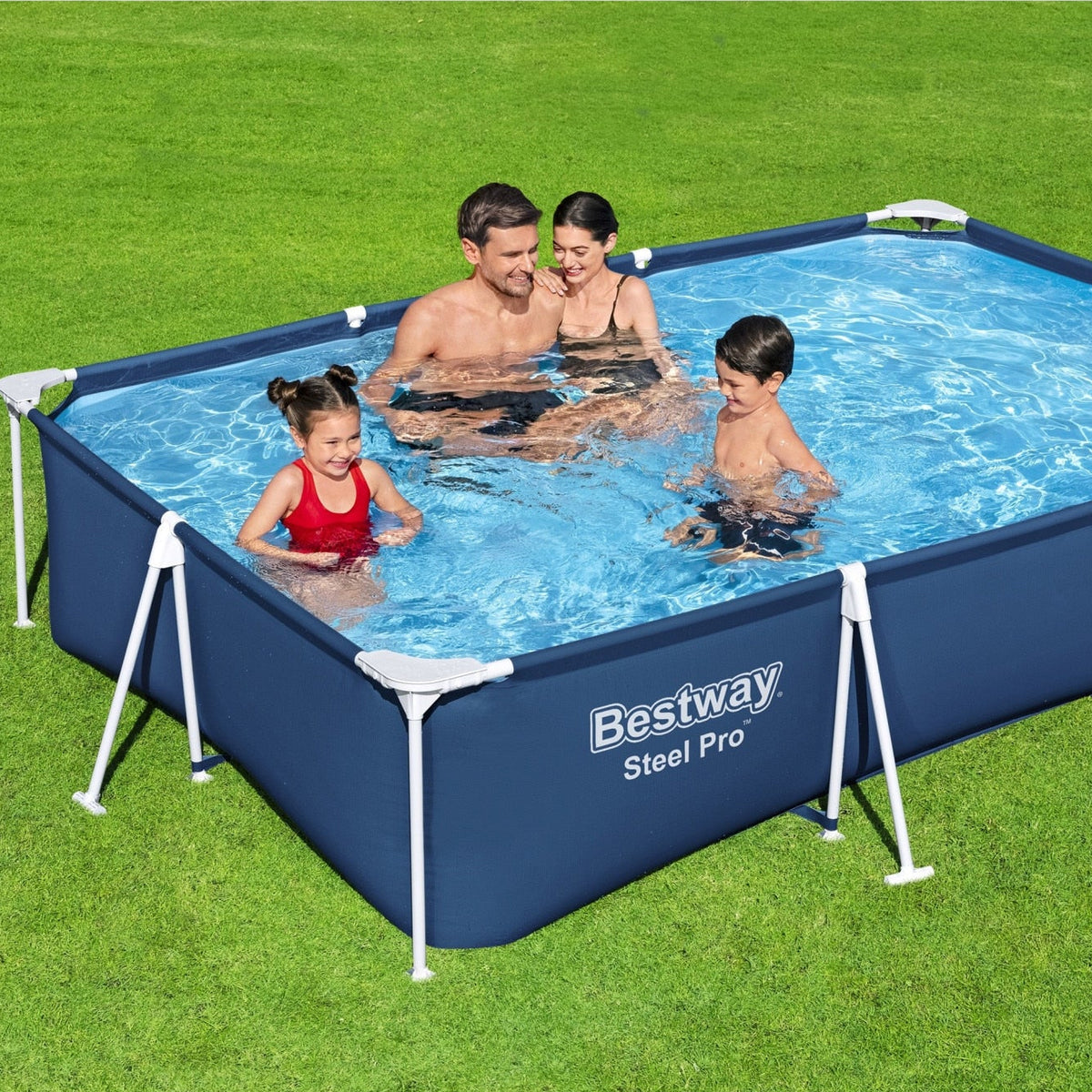 Bestway Steel Pro Rectangular Frame Above Ground Swimming Pool