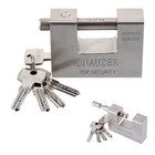 QngeNet 94mm Heavy Duty Armoured Steel Shutter Padlock 5 Keys