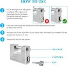 QngeNet 94mm Heavy Duty Armoured Steel Shutter Padlock 5 Keys