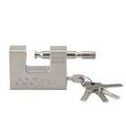 QngeNet 94mm Heavy Duty Armoured Steel Shutter Padlock 5 Keys