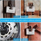 QngeNet 94mm Heavy Duty Armoured Steel Shutter Padlock 5 Keys