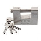 QngeNet 94mm Heavy Duty Armoured Steel Shutter Padlock 5 Keys