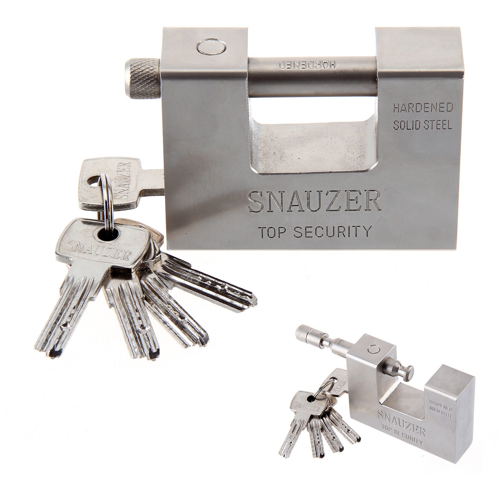 QngeNet 94mm Heavy Duty Armoured Steel Shutter Padlock 5 Keys