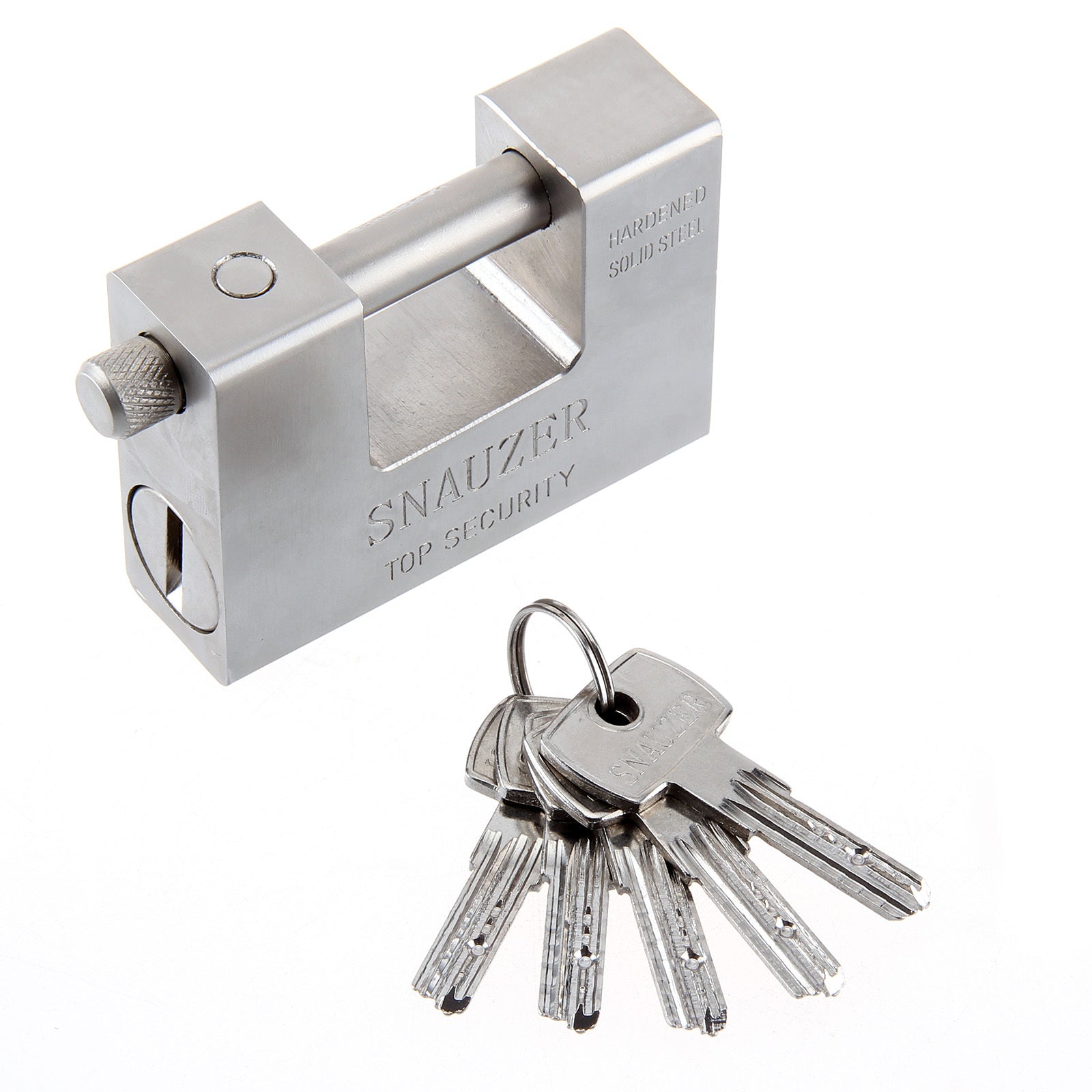 QngeNet 94mm Heavy Duty Armoured Steel Shutter Padlock 5 Keys