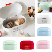 LIFELOOK Vintage Style Metal Bread Bin Kitchen Food Storage Container
