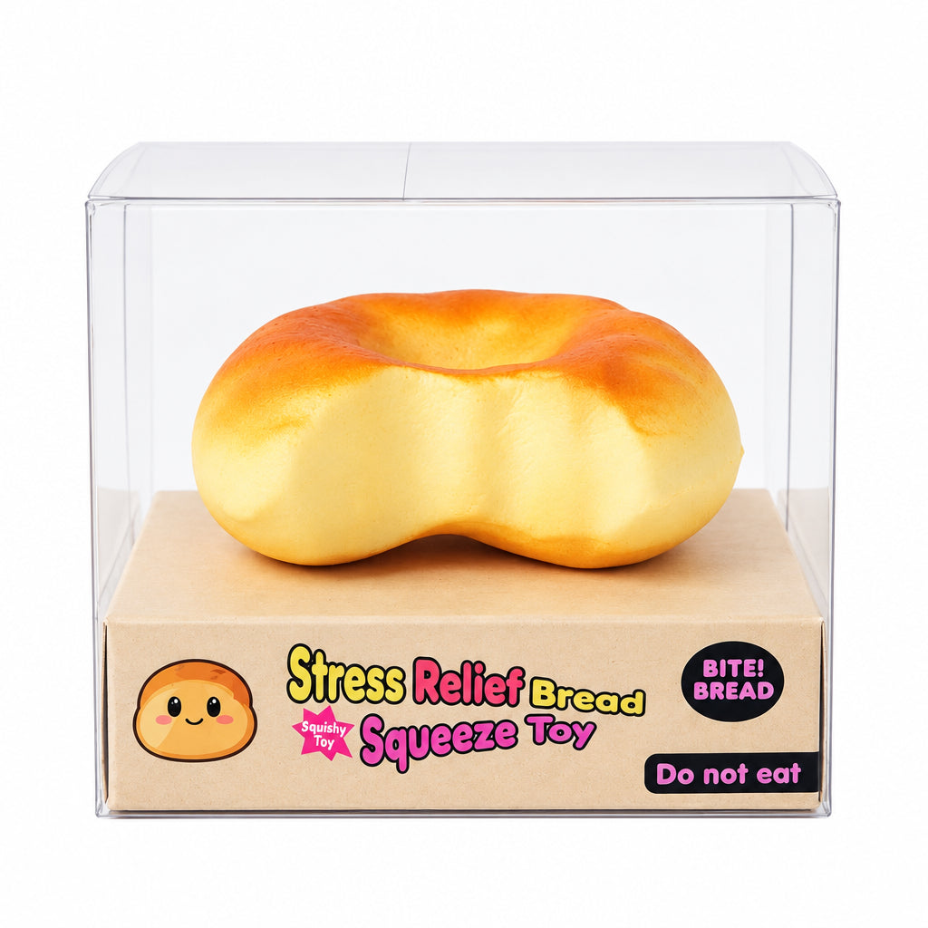 Stress Relief Bread Squishy Sensory Fidget Toy Assorted - (SQUI0011)