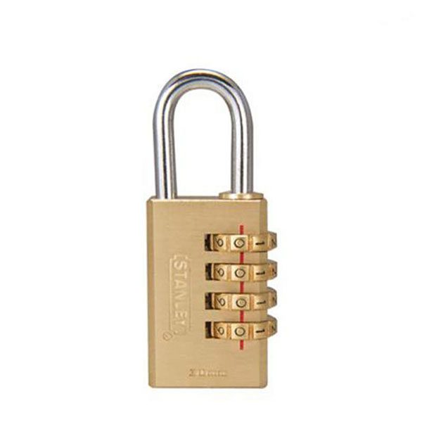 Stanley 30mm 4-Digit Combination Lock S742-052 Brass
