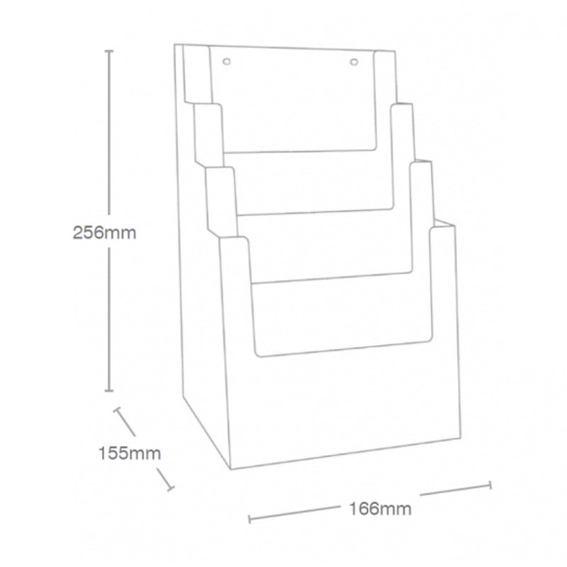 Taymar 4 Pocket A5 Brochure Holder 4C160