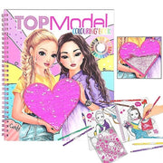 Top Model Colouring Book with Reversible Sequins Design Notebook