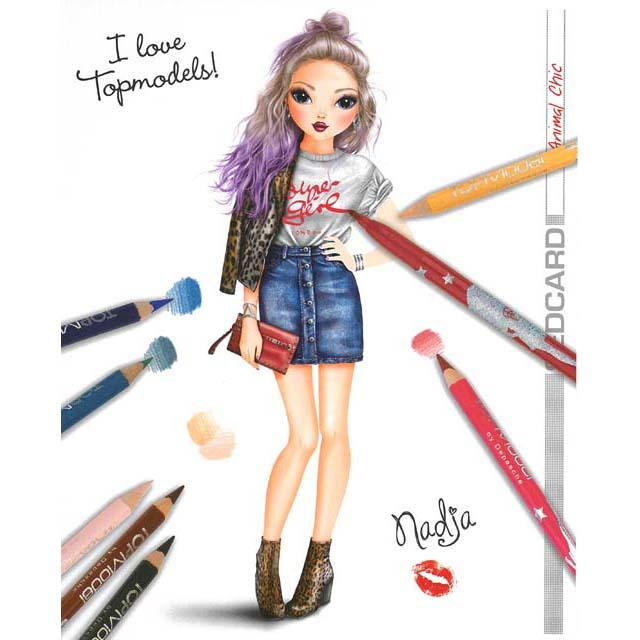 Top Model Colouring Book with Reversible Sequins Design Notebook