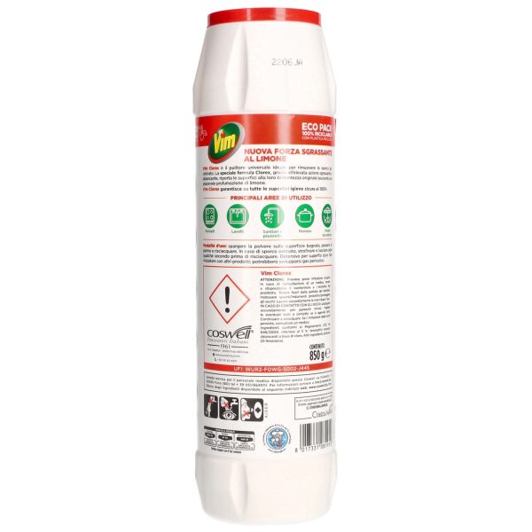 Vim Clorex Polvere Universal Cleaner 850g Lemon