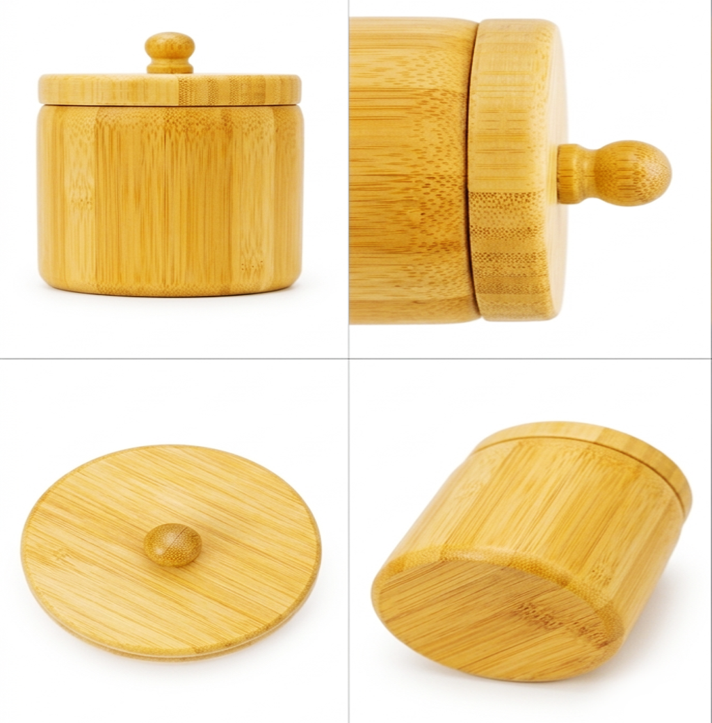 Recipiente de Armazenamento de Bambu com Tampa-AYD352-72/AYD352-71/AYD305-70
